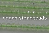 CRB212 15.5 inches 3*4mm faceted rondelle green rutilated quartz beads