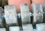 CRB2127 15.5 inches 11mm - 12mm faceted tyre kyanite beads