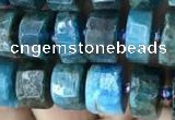 CRB2145 15.5 inches 7mm - 8mm faceted tyre apatite gemstone beads