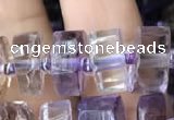 CRB2155 15.5 inches 7mm - 8mm faceted tyre ametrine beads