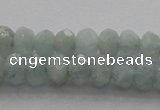 CRB217 15.5 inches 3*4mm faceted rondelle aquamarine beads