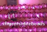 CRB2211 15.5 inches 2*3mm faceted rondelle garnet beads wholesale