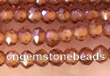 CRB2213 15.5 inches 2*3mm faceted rondelle orange garnet beads