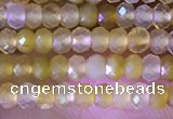 CRB2217 15.5 inches 2*3mm faceted rondelle yellow opal beads