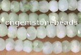 CRB2229 15.5 inches 2*3mm faceted rondelle prehnite beads