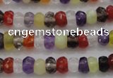 CRB223 15.5 inches 2.5*4mm faceted rondelle mixed quartz beads