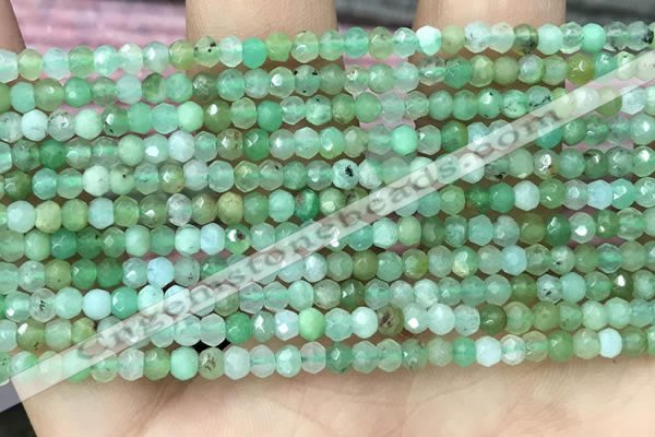 CRB2239 15.5 inches 2*3mm faceted rondelle Australia chrysoprase beads