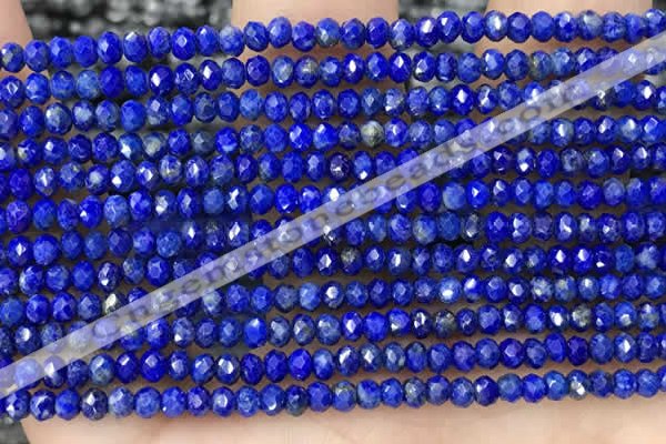 CRB2241 15.5 inches 2*3mm faceted rondelle lapis lazuli beads