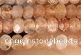 CRB2243 15.5 inches 2*3mm faceted rondelle golden sunstone beads