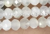 CRB2254 15.5 inches 3*4mm faceted rondelle white moonstone beads