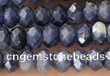 CRB2268 15.5 inches 3*4mm faceted rondelle sapphire beads