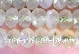 CRB2273 15.5 inches 4*6mm faceted rondelle prehnite beads