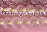 CRB2275 15.5 inches 4*6mm faceted rondelle lemon quartz beads