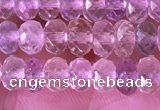 CRB2280 15.5 inches 3.5*5mm faceted rondelle mixed quartz beads