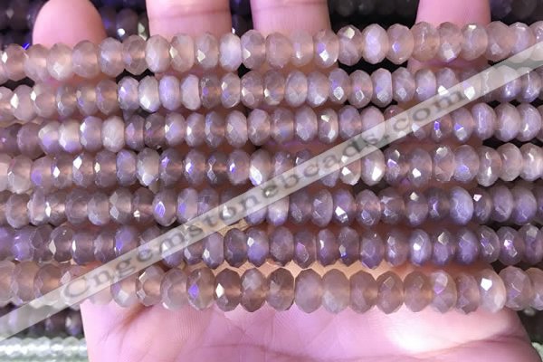 CRB2283 15.5 inches 4*7mm faceted rondelle moonstone beads