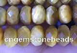 CRB2289 15.5 inches 4*6mm faceted rondelle golden tiger eye beads