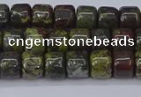 CRB2506 15.5 inches 6*8mm rondelle dragon blood jasper beads