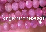 CRB2612 15.5 inches 2*3mm faceted rondelle ruby gemstone beads