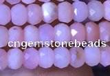 CRB2615 15.5 inches 2*3mm faceted rondelle pink opal beads