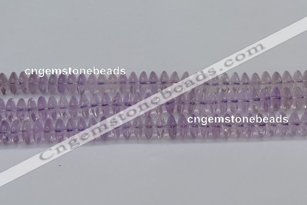 CRB262 15.5 inches 5*12mm rondelle amethyst gemstone beads