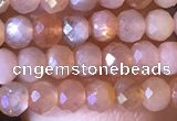 CRB2625 15.5 inches 2*3mm faceted rondelle moonstone beads