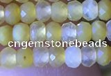 CRB2634 15.5 inches 2*3mm faceted rondelle yellow opal beads