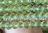 CRB2637 15.5 inches 2*3mm faceted rondelle peridot gemstone beads