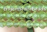 CRB2638 15.5 inches 3*4mm faceted rondelle peridot gemstone beads