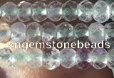 CRB2639 15.5 inches 2*3mm faceted rondelle fluorite gemstone beads