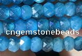 CRB2640 15.5 inches 2*3mm faceted rondelle apatite gemstone beads