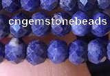 CRB2643 15.5 inches 3*4mm faceted rondelle sapphire beads wholesale