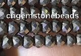 CRB2649 15.5 inches 2*3mm faceted rondelle pyrite beads wholesale