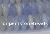 CRB267 15.5 inches 5*12mm rondelle blue chalcedony beads