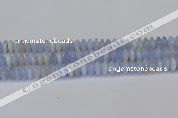 CRB267 15.5 inches 5*12mm rondelle blue chalcedony beads