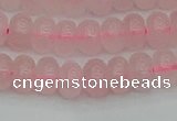 CRB2801 15.5 inches 5*8mm rondelle rose quartz beads wholesale