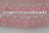 CRB2802 15.5 inches 6*10mm rondelle rose quartz beads wholesale