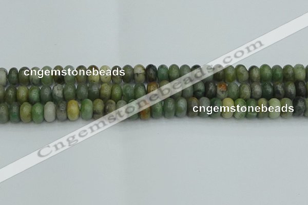 CRB2832 15.5 inches 6*10mm rondelle jade gemstone beads