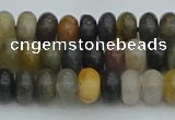 CRB2845 15.5 inches 4*6mm rondelle fancy jasper beads wholesale