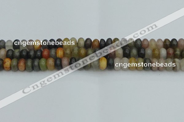 CRB2847 15.5 inches 6*10mm rondelle fancy jasper beads wholesale