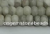 CRB2861 15.5 inches 5*8mm rondelle grey agate beads