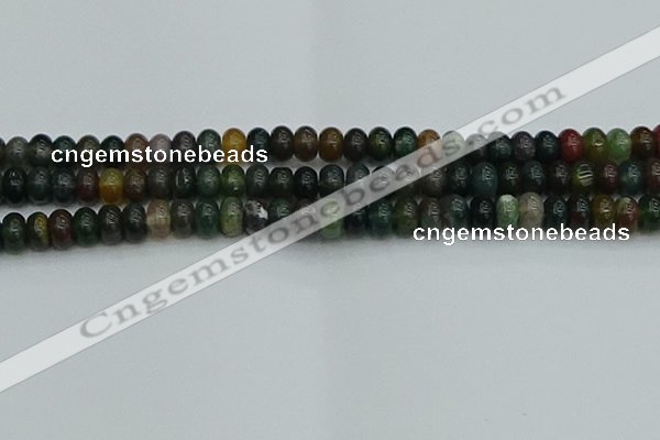 CRB2867 15.5 inches 6*10mm rondelle Indian agate beads