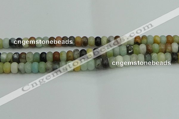 CRB2877 15.5 inches 6*10mm rondelle amazonite beads wholesale