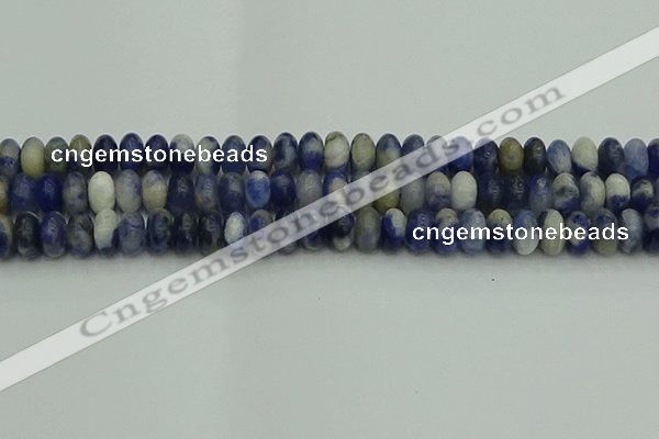 CRB2882 15.5 inches 6*10mm rondelle sodalite beads wholesale