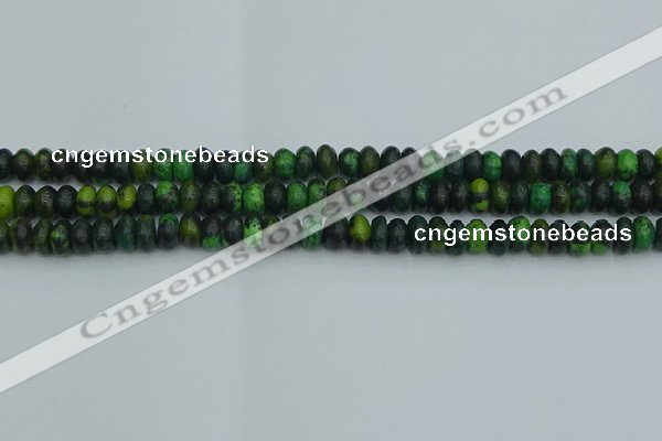 CRB2895 15.5 inches 4*6mm rondelle chrysocolla beads wholesale