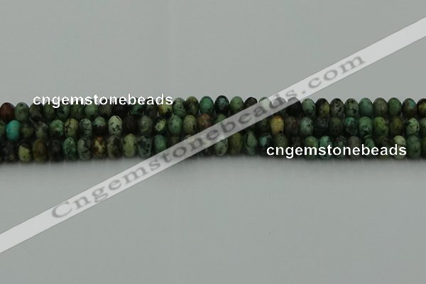 CRB2900 15.5 inches 4*6mm rondelle African turquoise beads