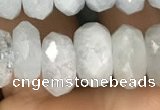 CRB3009 15.5 inches 6*9mm faceted rondelle aquamarine beads