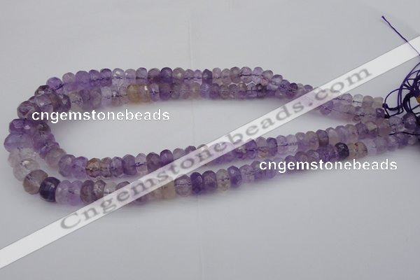 CRB301 15.5 inches 5*8mm - 10*14mm faceted rondelle ametrine beads