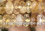 CRB3012 15.5 inches 5*8mm faceted rondelle citrine beads