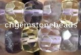 CRB3019 15.5 inches 6*8mm faceted rondelle ametrine beads