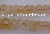 CRB302 15.5 inches 5*8mm - 10*14mm faceted rondelle citrine beads